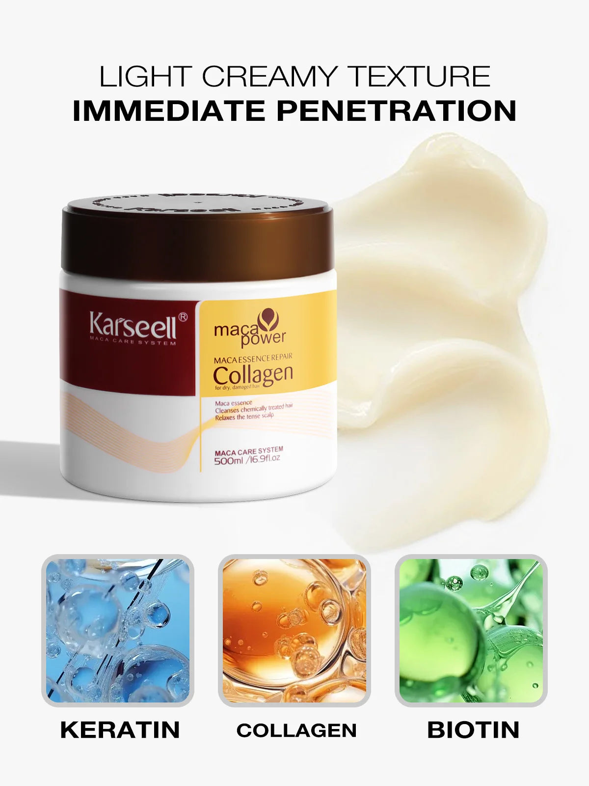⭐ Mascarilla Capilar de Colágeno - Karseell™ ⭐